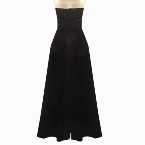 Bianca Nero Special Occasion Satin Prom Dress Gown - Picture 4 of 7